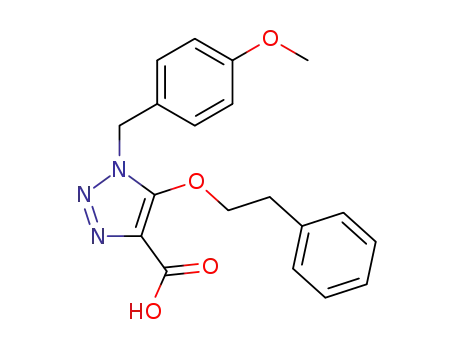 1H-1,2,3-Triazole-4-carboxylic acid,
1-[(4-methoxyphenyl)methyl]-5-(2-phenylethoxy)-