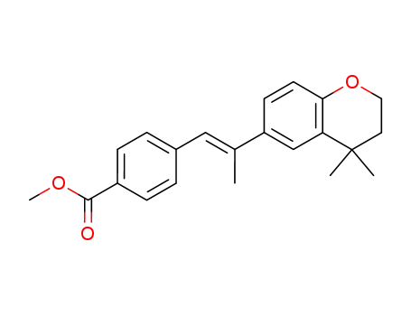 Benzoic acid,
4-[2-(3,4-dihydro-4,4-dimethyl-2H-1-benzopyran-6-yl)-1-propenyl]-,
methyl ester, (E)-