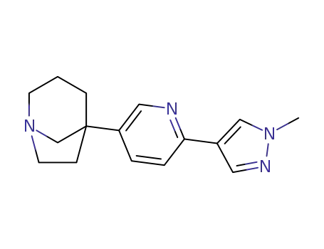 1-Azabicyclo[3.2.1]octane, 5-[6-(1-methyl-1H-pyrazol-4-yl)-3-pyridinyl]-, (+)-