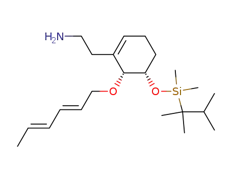 2-{(5S,6R)-5-[Dimethyl-(1,1,2-trimethyl-propyl)-silanyloxy]-6-[((2E,4E)-hexa-2,4-dienyl)oxy]-cyclohex-1-enyl}-ethylamine