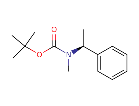 Molecular Structure of 173278-25-6 (tert-butyl (S)-methyl(1-phenylethyl)carbamate)