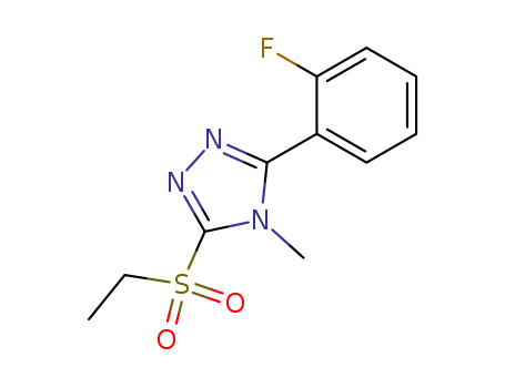 3-(ETHYLSULFONYL)-5-(2-FLUOROPHENYL)-4-METHYL-4H-1,2,4-TRIAZOLE