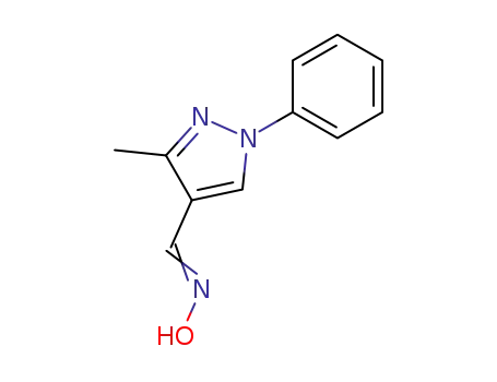 1H-Pyrazole-4-carboxaldehyde, 3-methyl-1-phenyl-, oxime