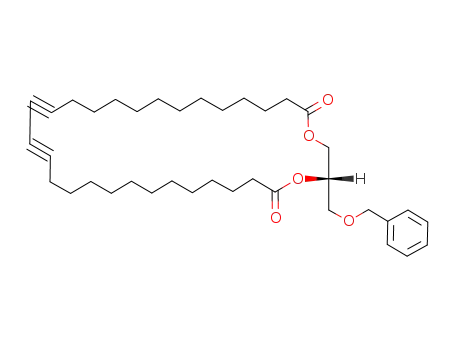 Molecular Structure of 149221-84-1 (1,2-O-(13,15-octacosadiyne-1,28-dioyl)-3-benzyl-sn-glycerol)