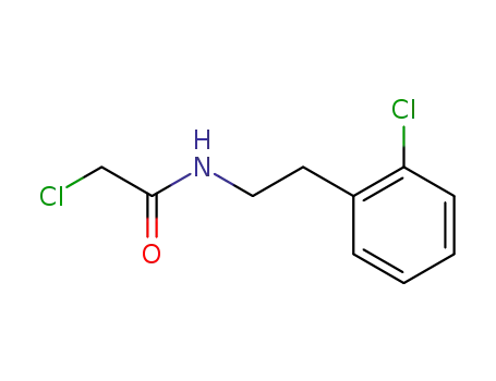 Molecular Structure of 34162-14-6 (2-Chloro-N-[2-(2-chloro-phenyl)-ethyl]-acetamide)