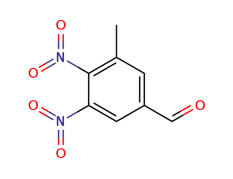 Molecular Structure of 773887-73-3 (Benzaldehyde, 3-methyl-4,5-dinitro-)
