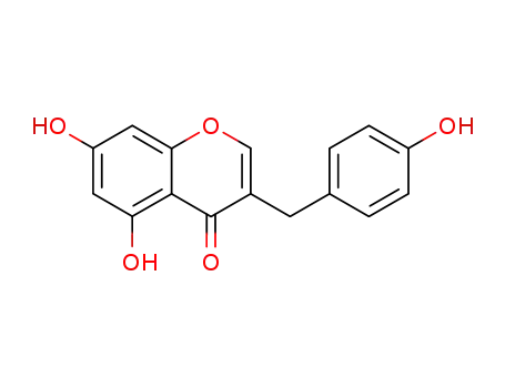 Molecular Structure of 101467-70-3 (4H-1-Benzopyran-4-one, 5,7-dihydroxy-3-[(4-hydroxyphenyl)methyl]-)