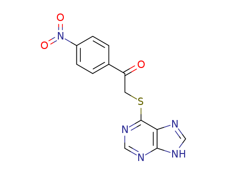 1-(4-nitrophenyl)-2-(5H-purin-6-ylsulfanyl)ethanone cas  80985-24-6