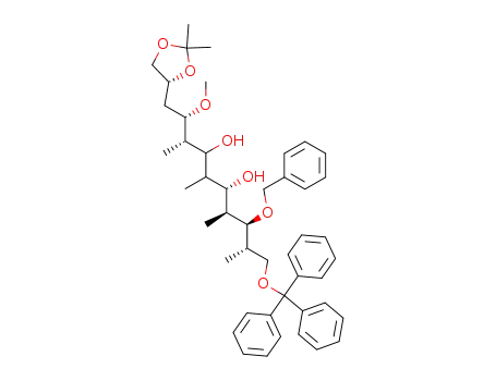 (2S,3S,6S,7S,8S,9S)-8-Benzyloxy-1-((R)-2,2-dimethyl-[1,3]dioxolan-4-yl)-2-methoxy-3,5,7,9-tetramethyl-10-trityloxy-decane-4,6-diol