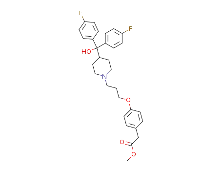 [4-(3-{4-[Bis-(4-fluoro-phenyl)-hydroxy-methyl]-piperidin-1-yl}-propoxy)-phenyl]-acetic acid methyl ester