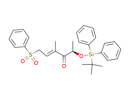 (E)-(R)-6-Benzenesulfonyl-2-(tert-butyl-diphenyl-silanyloxy)-4-methyl-hex-4-en-3-one