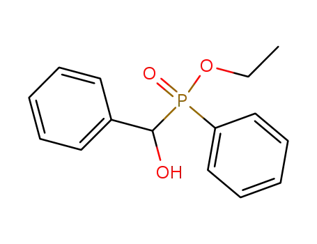 Molecular Structure of 96108-74-6 (Phosphinic acid, (hydroxyphenylmethyl)phenyl-, ethyl ester)