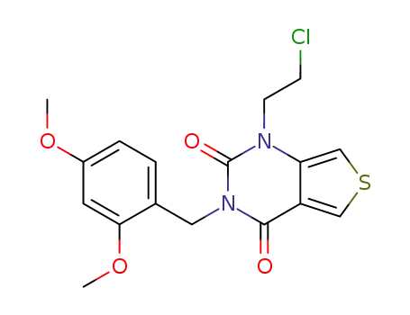 1-(2-chloroethyl)-3-(2,4-dimethoxyphenylmethyl)thieno<3,4-d>pyrimidine-2,4-dione