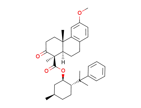 (1R,4aS,10aR)-6-Methoxy-1,4a-dimethyl-2-oxo-1,2,3,4,4a,9,10,10a-octahydro-phenanthrene-1-carboxylic acid (1R,2S,5R)-5-methyl-2-(1-methyl-1-phenyl-ethyl)-cyclohexyl ester