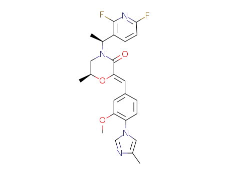 (Z)-(S)-4-[(S)-1-(2,6-difluoropyridin-3-yl)ethyl]-2-[1-[3-methoxy-4-(4-methyl-1H-imidazol-1-yl)phenyl]methylidene]-6-methylmorpholin-3-one