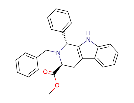 2-benzyl-1-phenyl-2,3,4,9-tetrahydro-1H-β-carboline-3-carboxylic acid methyl ester