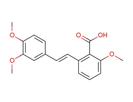 Benzoic acid, 2-[2-(3,4-dimethoxyphenyl)ethenyl]-6-methoxy-, (E)-