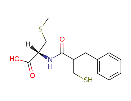 Molecular Structure of 88389-36-0 (L-Cysteine, N-[2-(mercaptomethyl)-1-oxo-3-phenylpropyl]-S-methyl-)