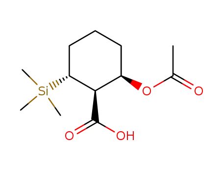 2-Acetoxy-6-(trimethylsilyl)cyclohexancarbonsaeure