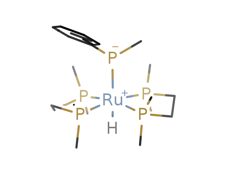 Molecular Structure of 882176-52-5 ([(1,2-bis(dimethylphosphino)ethane)2RuH(methylphenylphosphine(-1H))])