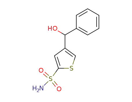 4-(1-hydroxy-1-phenylmethyl)-2-thiophenesulfonamide