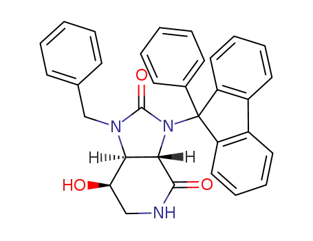 (3aS,7R,7aS)-1-Benzyl-7-hydroxy-3-(9-phenyl-9H-fluoren-9-yl)-hexahydro-imidazo[4,5-c]pyridine-2,4-dione