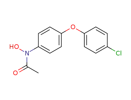 Molecular Structure of 98911-07-0 (N-[4-(4-chlorophenoxy)phenyl]-N-hydroxyacetamide)