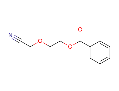 Molecular Structure of 88713-34-2 (Acetonitrile, [2-(benzoyloxy)ethoxy]-)