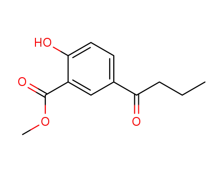 Benzoic acid, 2-hydroxy-5-(1-oxobutyl)-, methyl ester