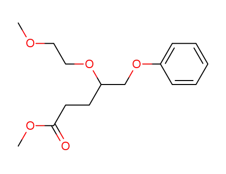 Pentanoic acid, 4-(2-methoxyethoxy)-5-phenoxy-, methyl ester