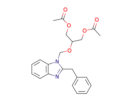 Acetic acid 3-acetoxy-2-(2-benzyl-benzoimidazol-1-ylmethoxy)-propyl ester