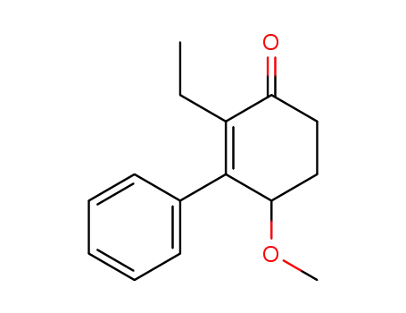Molecular Structure of 108574-64-7 (ethyl-2 phenyl-3 methoxy-4 cyclohexene-2 one)
