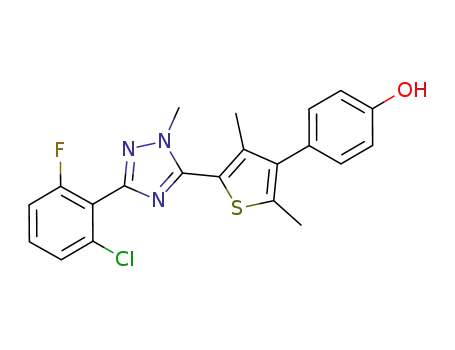 Molecular Structure of 952049-85-3 (C<sub>21</sub>H<sub>17</sub>ClFN<sub>3</sub>OS)