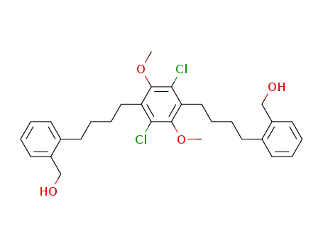 1,4-dichloro-2,5-bis<4-(2-hydroxymethylphenyl)butyl>-3,6-dimethoxybenzene