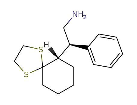 (+)-(βR,2S)-β-Phenylspiro<cyclohexan-1,2'-<1,3>dithiolan>-2-ethanamin