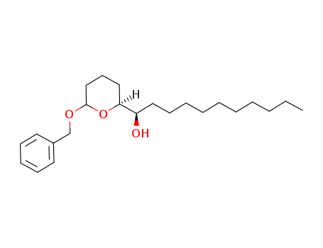 Molecular Structure of 88948-58-7 (2H-Pyran-2-methanol, a-decyltetrahydro-6-(phenylmethoxy)-)