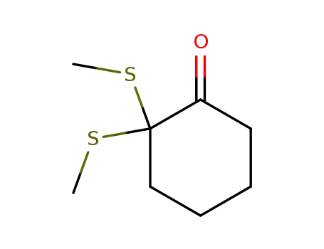 Cyclohexanone, 2,2-bis(methylthio)-