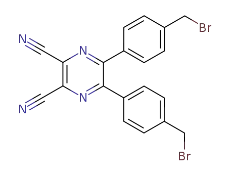 2,3-bis(4-bromomethylphenyl)-5,6-dicyano-1,4-pyrazine