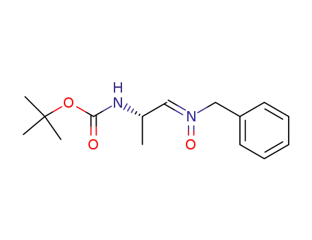 Carbamic acid, [(1S,2Z)-1-methyl-2-[oxido(phenylmethyl)imino]ethyl]-,
1,1-dimethylethyl ester