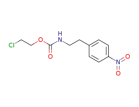 Molecular Structure of 191864-43-4 (N-[(2-chloroethoxy)carbonyl]-2-(4-nitrophenyl)ethylamine)