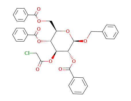 benzyl 2,4,6-tri-O-benzoyl-3-O-chloroacetyl-β-D-glucopyranoside