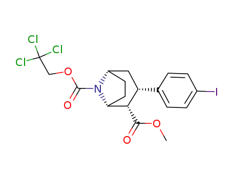 8-Azabicyclo[3.2.1]octane-2,8-dicarboxylic acid, 3-(4-iodophenyl)-,
2-methyl 8-(2,2,2-trichloroethyl) ester, (1R,2S,3S,5S)-