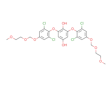 2,6-Bis-[2,6-dichloro-4-(2-methoxy-ethoxymethoxy)-phenoxy]-benzene-1,4-diol