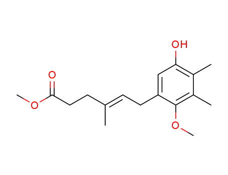 (E)-6-(5-Hydroxy-2-methoxy-3,4-dimethyl-phenyl)-4-methyl-hex-4-enoic acid methyl ester