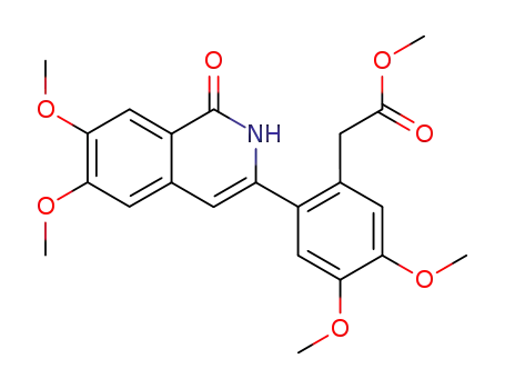 3-<2-(methoxycarbonyl-methyl)-4,5-dimethoxyphenyl>-6,7-dimethoxy-1(2H)-isoquinolone