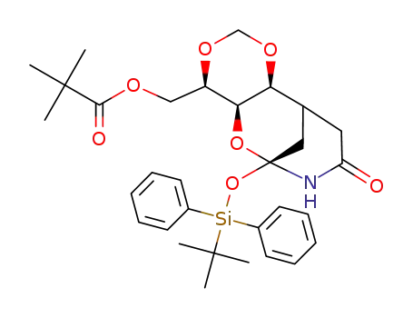 2,2-Dimethyl-propionic acid (1R,2S,6R,7R,9S)-9-(tert-butyl-diphenyl-silanyloxy)-11-oxo-3,5,8-trioxa-10-aza-tricyclo[7.3.1.0<sup>2,7</sup>]tridec-6-ylmethyl ester