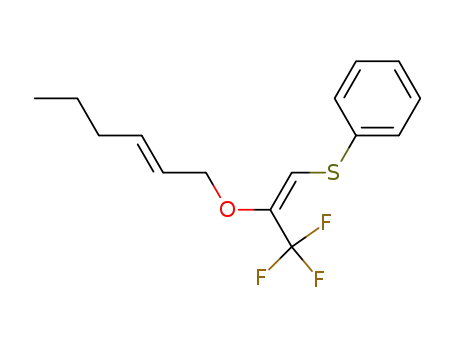 Molecular Structure of 177272-48-9 ({(E)-3,3,3-Trifluoro-2-[((E)-hex-2-enyl)oxy]-propenylsulfanyl}-benzene)