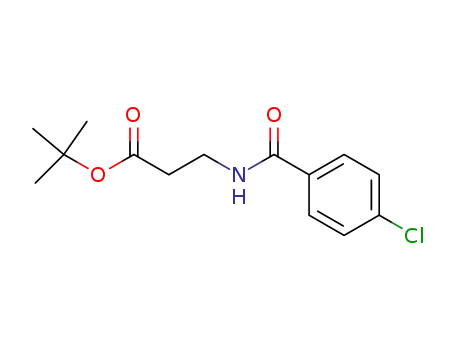Molecular Structure of 863015-71-8 (3-(4-Chloro-benzoylamino)-propionic acid tert-butyl ester)