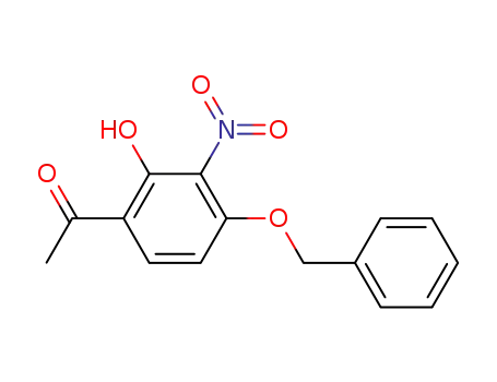 Molecular Structure of 1035229-31-2 (1-(4-(Benzyloxy)-2-hydroxy-3-nitrophenyl)ethanone)