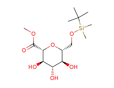 (2R,3R,4S,5R,6R)-methyl tetrahydro-3,4,5-trihydroxy-6-((tert-butyldimethylsilyloxy)methyl)-2H-pyran-2-carboxylate
